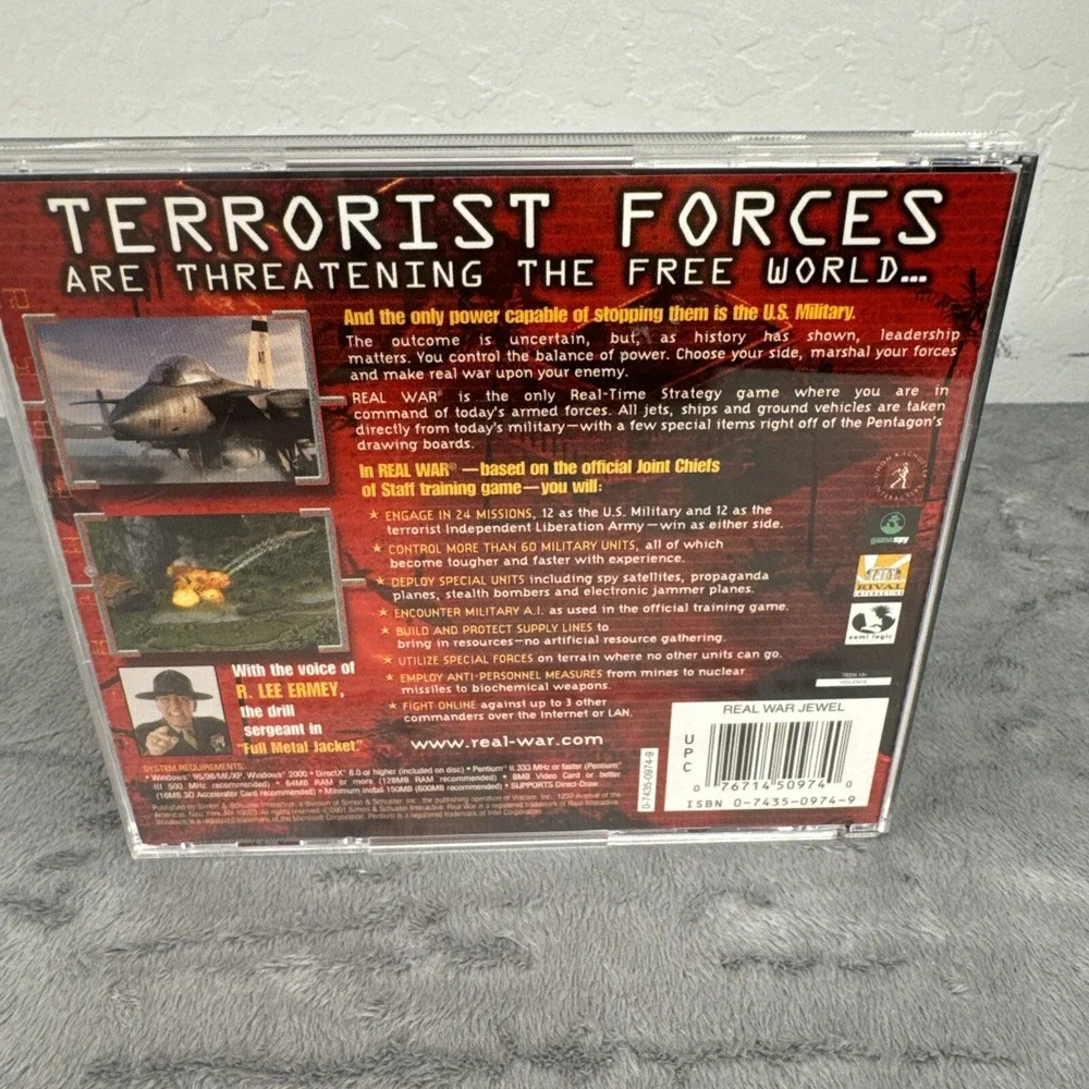 Real War Air Land & Sea‎ PC Game CD Rom (PC, 2001)